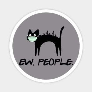 Ew, People Happy Halloween T-shirt for Witch and Cat Lovers Magnet